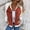 Red, variant on Women's Casual Denim Patchwork Jacket Fashion Coat Army Green L