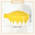 thumbnail image 3 of Unique Bargains Scalp Massager Hair Care Scalp Massager Shampoo Brush 3.74"x3.15"x1.77" Massager Tools Yellow, 3 of 6