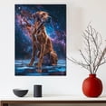 thumbnail image 5 of Rhodesian Ridgeback Dog Wall Art, Dog with Space Starry Night : Pet Puppy Posters for Bedroom 8"x12" Funny Bathroom Wall Art Decor for dog lovers, 5 of 6