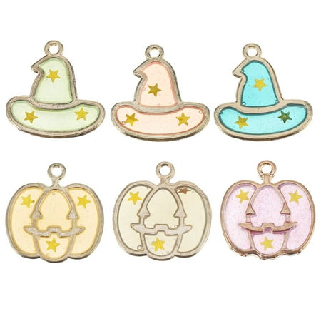 

6pcs Metal Pumpkin Shape Pendant Pumpkin Jewel Accessories for DIY Making