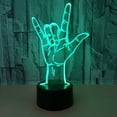 thumbnail image 5 of Kcodviy 3D Led Glow Sign Language I Love You Remote Control Glow Color Body Change Lamp Usb Battery Powered Glow Decorative Gift Heart Choker Necklace Wishbone Necklace Bar Necklaces For Women Long Ne, 5 of 8