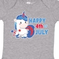 thumbnail image 4 of Inktastic Happy 4th of July with Unicorn Boys or Girls Baby Bodysuit, 4 of 5