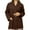Chocolate, variant on Panda Uniform by HeedFit Women's 32" Medical Lab Coat, Snap Front, Notched Lapel, 2XL, Teal