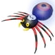 thumbnail image 1 of Araña inflable de Halloween con Control remoto, araña soplada reutilizable con luz para jardín, césped, patio, decoración de fiesta en casa, 1 of 4
