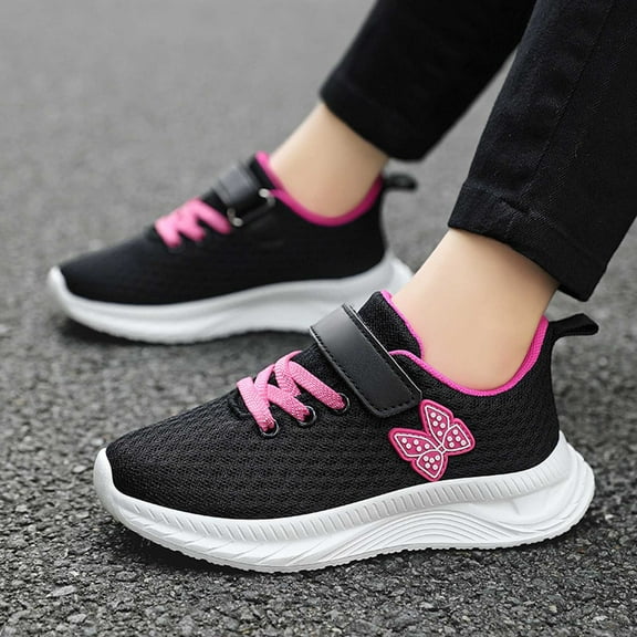 Sneakers for Girls Toddler Boy Shoes Colorful Classic Tennis Shoes for Boys Non- Cushioned Athletic Shoes Wide Toe Box School Uniform Hiking Shoes Sneakers for Daily Play & Running
