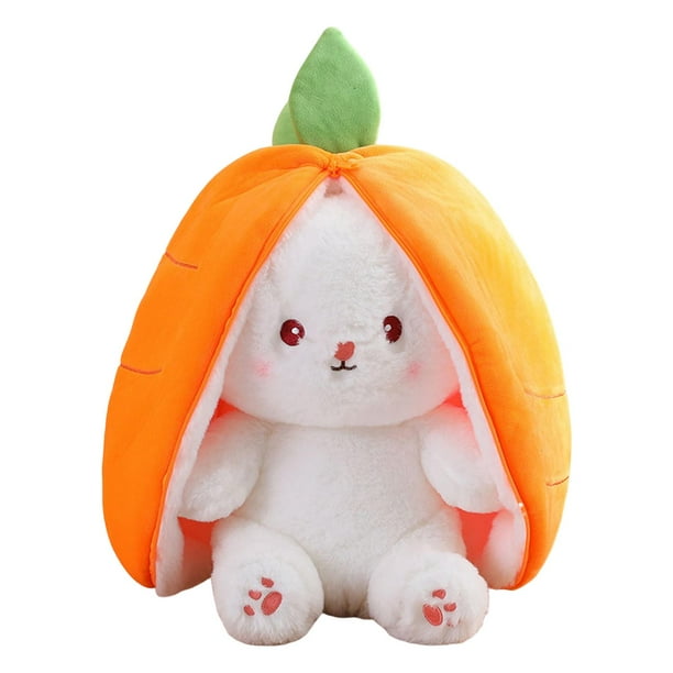 Conejo de peluche De Peluche De Pascua, Figura De Conejo De Peluche Para Amantes De Los , Vacaciones, Zanahoria De 25cm