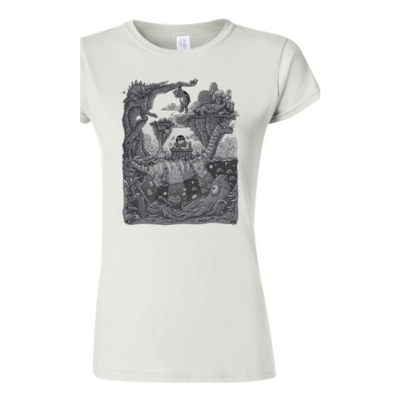 Junior Beauty Of Imagination Drawing Animals Salih Gonenli Artworks Funny DT T-Shirt Tee