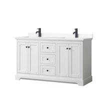 Wyndham Collection Wcv232360d-Vca-Mxx Avery 60" Free Standing Double Basin Vanity Set -