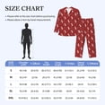 thumbnail image 4 of Lsque Christmas Deer Head Pattern Long Sleeve Pajama Set for Men - Soft 2-Piece Sleepwear and Loungewear Set with Pockets, Comfy Nightwear-X-Large, 4 of 7