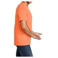 thumbnail image 3 of Mens Core Cotton Male T-Shirts Neon Orange L, 3 of 5
