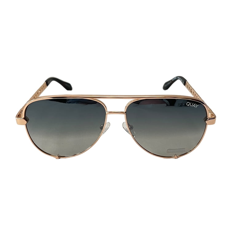 Quay Australia Polarized Sunglasses HIGH KEY Wire Frame Aviator Sunglasses – QUAY main image 3