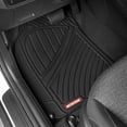thumbnail image 2 of Motor Trend 100 Percent Odorless Car Floor Mats with Standard Trunk Cargo Mat, 4 Pieces Rubber Protection, Black Beige Gray, 2 of 7