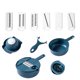 thumbnail image 2 of Bearachild Juego de herramientas para cortar frutas y verduras, rallador de 12 Uds., rebanador colgante de acero inoxidable, Kit triturador doméstico para Cocina y Comedor No.04 Bearachild HA002257-04B, 2 of 6