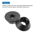thumbnail image 4 of Uxcell M6 Cone Cup Washers, Anodized Aluminum Gaskets Cup Head Washer Gasket for Screw RC/FPV/PC/Drone/Mechanical Accessories Model Parts, Pack of 20 (Black), 4 of 7