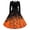 Orange, variant on Iyufng Womens Halloween Gradient Bat Long Sleeve Dresses with Black Sash Bow Flared Midi Dress Vintage Party Costume