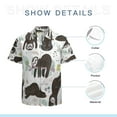 thumbnail image 7 of High Quality Hawaiian Shirts for Men Short Sleeve Aloha Beach Shirt Floral Summer Casual Button Down Shirts Blouses Y9R438, 7 of 7