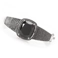 thumbnail image 1 of 925 Sterling Silver Black Agate,Black Spinel Bangle, 1 of 3