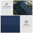 thumbnail image 4 of Outdoor 2 Chaise Lounge Chair Cushions with Backrests & Straps, Navy Blue, 4 of 9