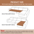 thumbnail image 2 of Eurhowing L Shaped Couch Cover 2Pcs, Non-Slip Velvet Sofa Slipcover for Pets & Kids, Sectional Sofa Furniture Protector for Living Room, M, Dark Gray, 2 of 12
