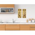 thumbnail image 2 of Gango Home Decor Yellow and Brown Olive Oil and Balsamic Vinegar Kitchen Panels; 2-6x18" Unframed Prints, 2 of 3