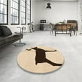thumbnail image 3 of Ahgly Company Indoor Rectangle Patterned Light Brown Area Rugs, 5' x 7', 3 of 6