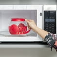 thumbnail image 5 of Tasty 1.5 Qt Microwave Popcorn Maker Borosilicate Glass Popcorn Popper Red, 5 of 7