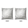 thumbnail image 3 of Luxury Retro Silver Leaf Abstract Flower Hand Drawn Flower Pillow Covers Pillowcases Home Decor Bed Couch Sofa Office Living Room Cushion 20x20Inch, WLJ6699, 3 of 6