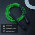thumbnail image 3 of shiyou-Jump Ropes for men, women, kids, Hererope 5mm PVC Jump Rope With Unbreakable Handles, Adjustable jump rope for Boxing, Speed, Fitness, Cardio, Freestyle, 2 Ropes, 3 of 4