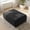 Black, variant on Gericco 31"W Corduroy Ottoman Footrest, Compressible Pouf Upholstered Modular Piece for Sectional Sofas, Bedroom & Living Room, Green