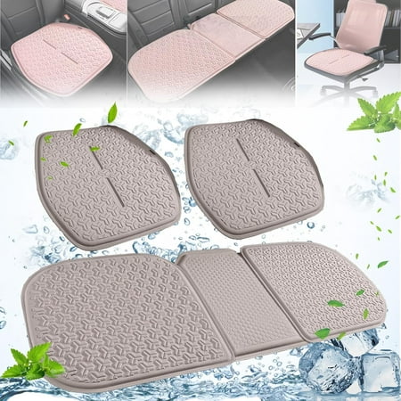 

Summer Jelly Gel Seat Cushion 2024 New Gel Seat Cushion for Long Sitting Summer Jelly Gel Seat Cushion for Car Washable Car Seat Cooling Pad (Beige-3pc)