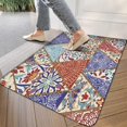 thumbnail image 3 of Bohemian Light Circular Design (1) Door Mat Welcome Door Mat for Front Door, Home Entrance, Yard, Floor, Patio, Non Slip Spring Summer Welcome Mat Indoor Outdoor Doormat 30"*17", 3 of 6