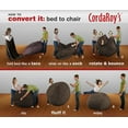 thumbnail image 6 of CordaRoy's Chenille Convertible Bean Bag Chair, King Classic, Espresso, 6 of 14
