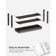 thumbnail image 6 of 2 Tier Bench Shoe Rack, Holds up to 8 Pairs, Brown, 6 of 6