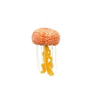 Jellyfish Stuffed Animal, Orange, Sea Jelly, Educational, Plush, Realistic Figure, Lifelike Model, Replica, Gift, 14" F4353 B427
