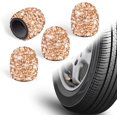thumbnail image 1 of Valve Caps for Tires, Rhinestone Universal Car Tire Valve Caps, Attractive Dustproof Bling Car Accessories Orange, 1 of 7