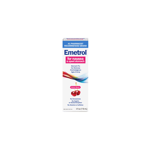 Emetrol Nausea And Upset Stomach Relief Liquid Medication, Cherry, 4 Oz