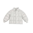 thumbnail image 5 of BLVB Girls Winter Puffer Jacket Kids Warm Quilted Padded Coat Lightweight Button down Collared Cozy Outerwear(White,11-12 Years), 5 of 8