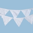 thumbnail image 4 of 12 Flags 3.2m White Cotton Party Wedding Pennant Bunting Banner Decor, 4 of 6