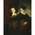 thumbnail image 2 of Washington Allston 15x18 Gold Ornate Wood Frame and Double Matted Museum Art Print Titled - The Sisters (C. 1816-1817), 2 of 4