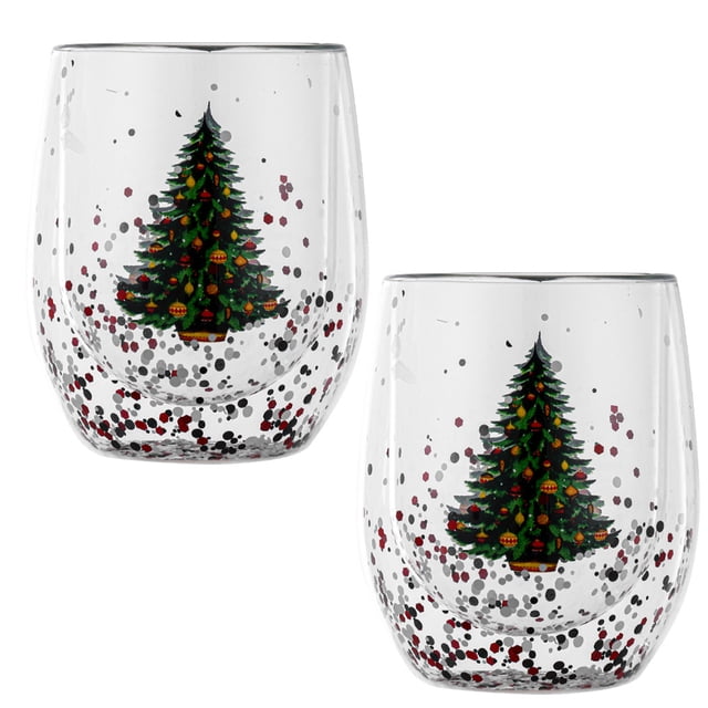 Tasses Mignonnes Thé Café Tasse Lait Double Paroi Verre Mug Cadeaux de Noël