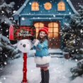 thumbnail image 6 of Christmas Wreath Mailbox Covers Magnetic Letter Post Box Cover Wrap Garden Yard Home Decor Outdoor Yard Farmhouse Home Mailbox Cover Magnetic Standard 21L X 18W, 6 of 6