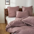 thumbnail image 7 of Simple&Opulence 100% Belgian Linen Pillow Shams -Set of 2, Queen Size - Basic Style Breathable Pure Linen Suitable for Home - Soft and Durable with Envelope Closure Pillowcases (20''x 26'', Purple), 7 of 7