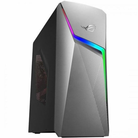 Asus ROG Strix G10DK G10DK-RH554 Gaming Desktop Computer - AMD Ryzen 5 3600X - 8 GB - 1 TB HDD - 256 GB SSD - Mid-tower - Gray - AMD B550 Chip - Windows 11 Home - NVIDIA GeForce GTX 1650 GDDR6 - IE...