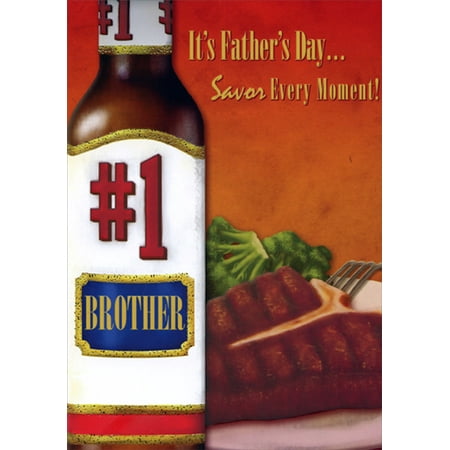Designer Greetings Number One Steak Sauce Father's Day Card for