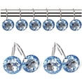 thumbnail image 2 of Kiibsot 12 Pcs Bling Rhinestones Shower Curtain Hooks Bathroom Rolling Hooks, 2 of 5