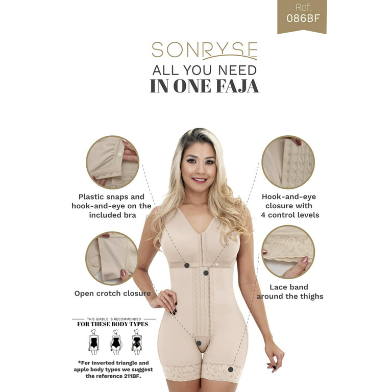 SONRYSE Faja Colombiana Reductora Moldeadora Postpartum Slimming Girdle  Stage 2 Tummy Control BBL Shapewear for Woman Faja Quirúrgicas de Mujer  Beige 3XL 