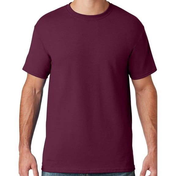 Mens Moisture-Wicking Cotton/Poly T-shirt, XL Maroon