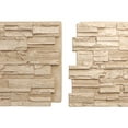 thumbnail image 4 of Ekena Millwork 48 5/8"W x 24 3/4"H x 1 1/4"D Cascade Stacked Stone, EverStone Faux Stone Siding Panel, Ocean Floor, 4 of 9