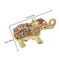 thumbnail image 2 of YSNOOWE Estuche Con Bisagra Para Joyas Con Estatua De Elefante En Aleación Resistente Y, 2 of 8