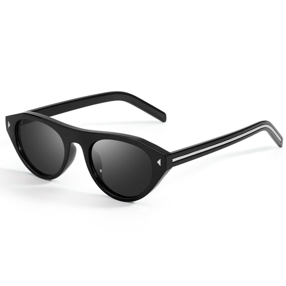 DreamCalf Oval Cat Eye Sunglasses for Women Retro UV Protection Shades